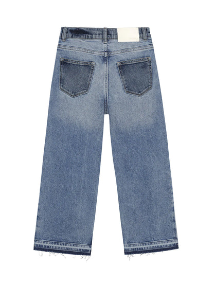 DL1961 Lily Wide Leg Shoreline Blue Jeans _26462