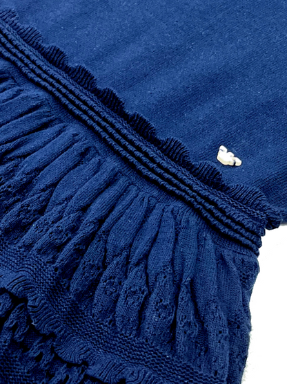 Emporio Armani Girls Knit Dress _ Navy 3L3A51