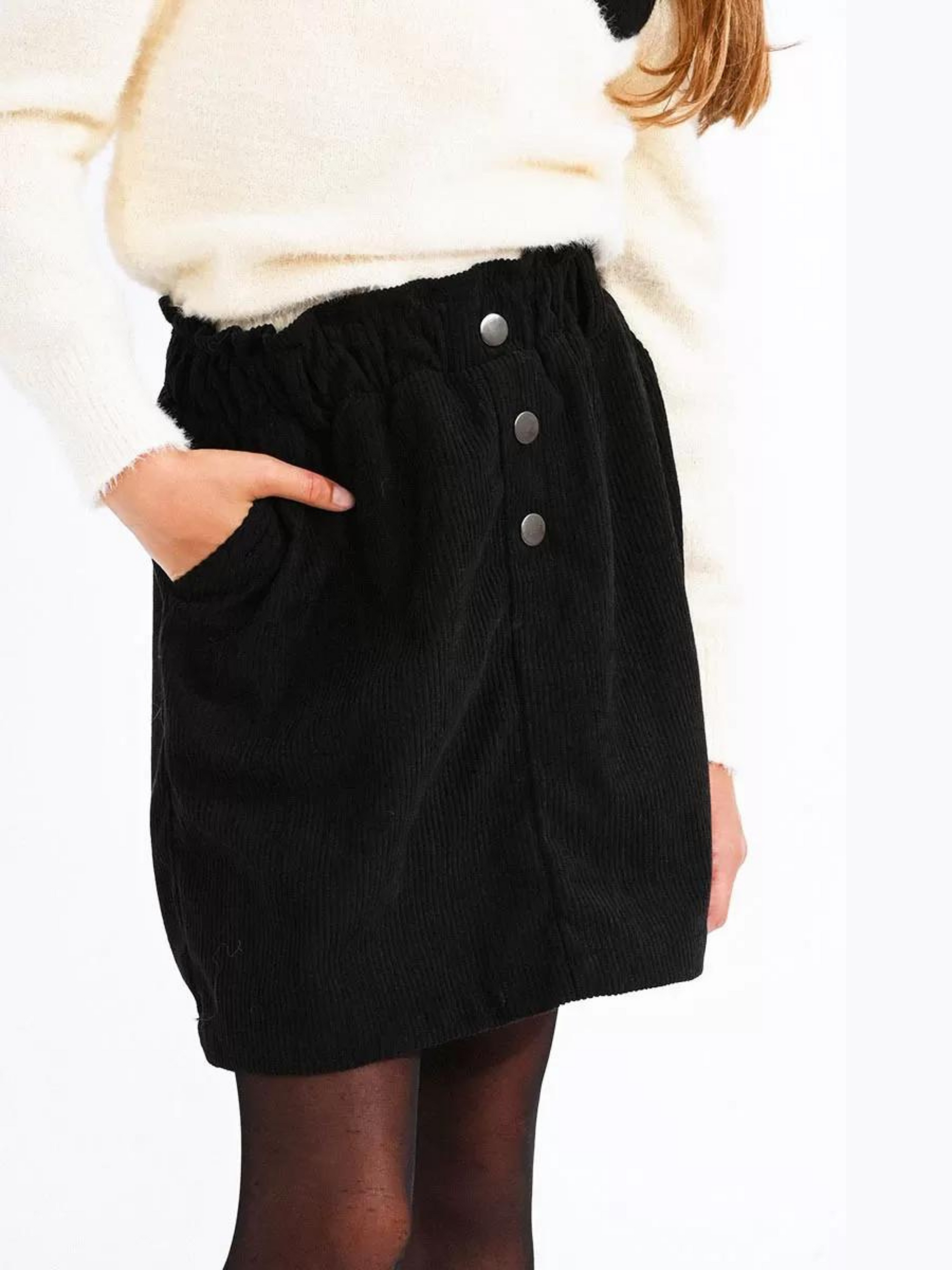 Mini Molly Black Corduroy Mini Skirt MMT219BN23 3110 8 Black