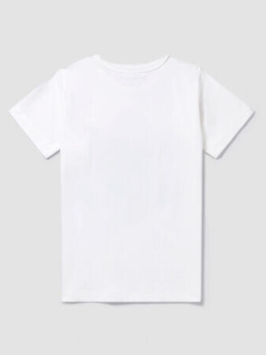 Stella McCartney White T-Shirt W/ Festive Flower Print _TU8E01-Z0434-101