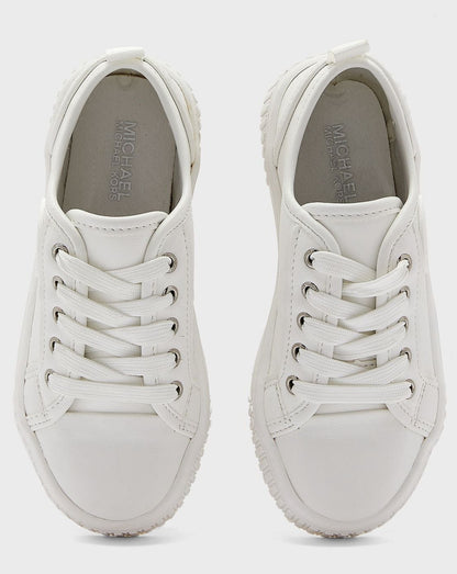 Michael Kors Lace-Up Sneakers w/Logo White_MK100665C-WHT