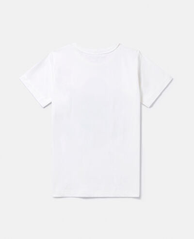 Stella McCartney Baby White T-shirt W/ Festive Flower Print _TU8141-Z0434-101