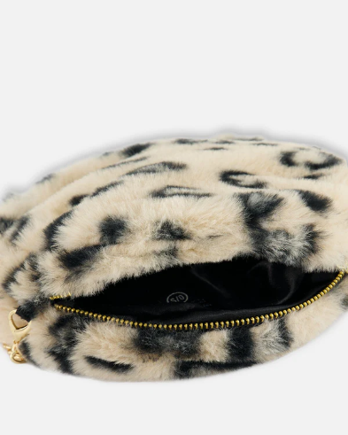 Girls Printed Faux Fur Shoulder Bag