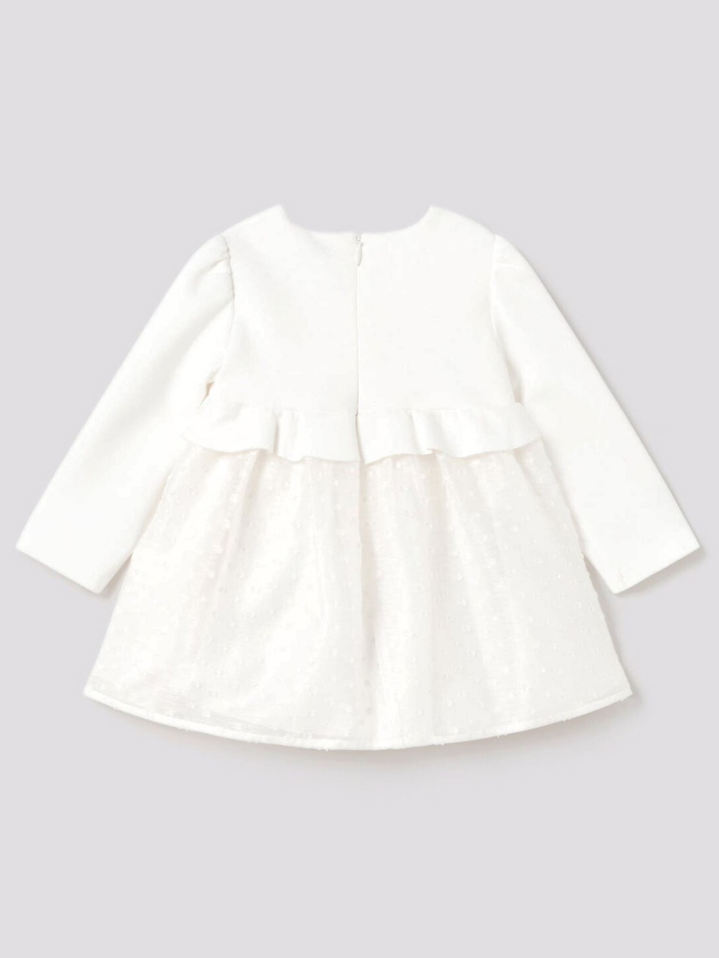 Mayoral Baby Off White Tulle Skirt Overlay Velvet Dress _2972-34