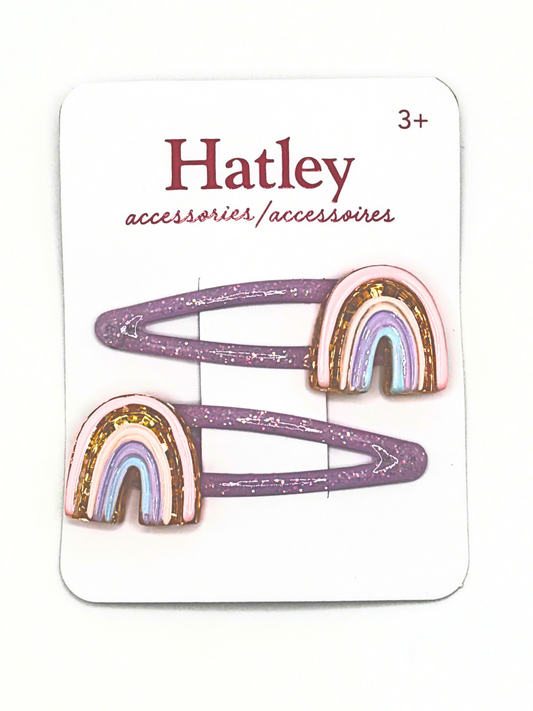 Hatley Sparkle Rainbow Snap Hair Clips