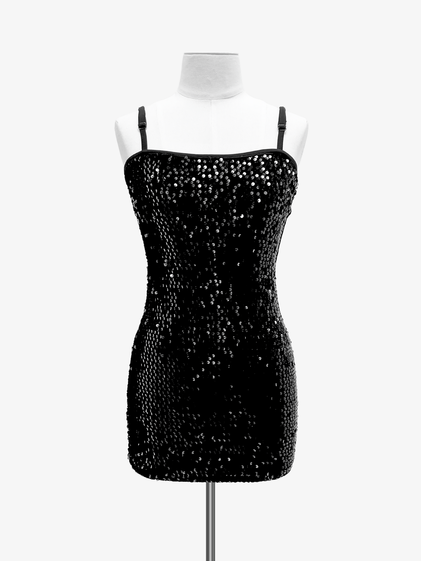 Cheryl Kids Black Sequin & Velvet Fitted Dress _6047-3110