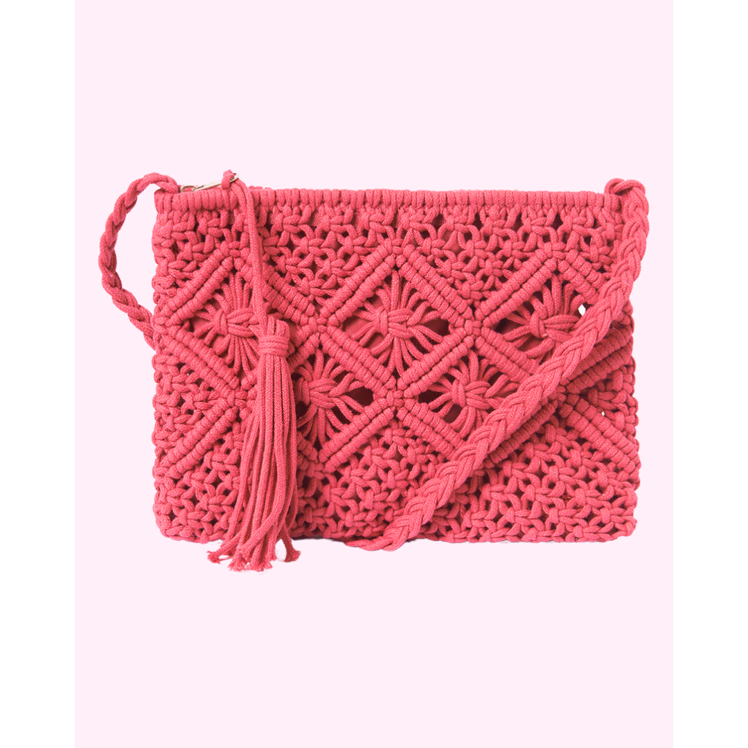 Mayoral Mini Crochet Chic Bag _Pink 10510-067