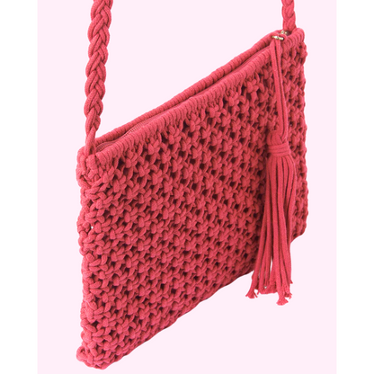 Mayoral Mini Crochet Chic Bag _Pink 10510-067