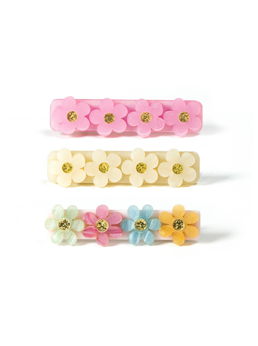 LR-Flowers Hair Clips_ Set of 3