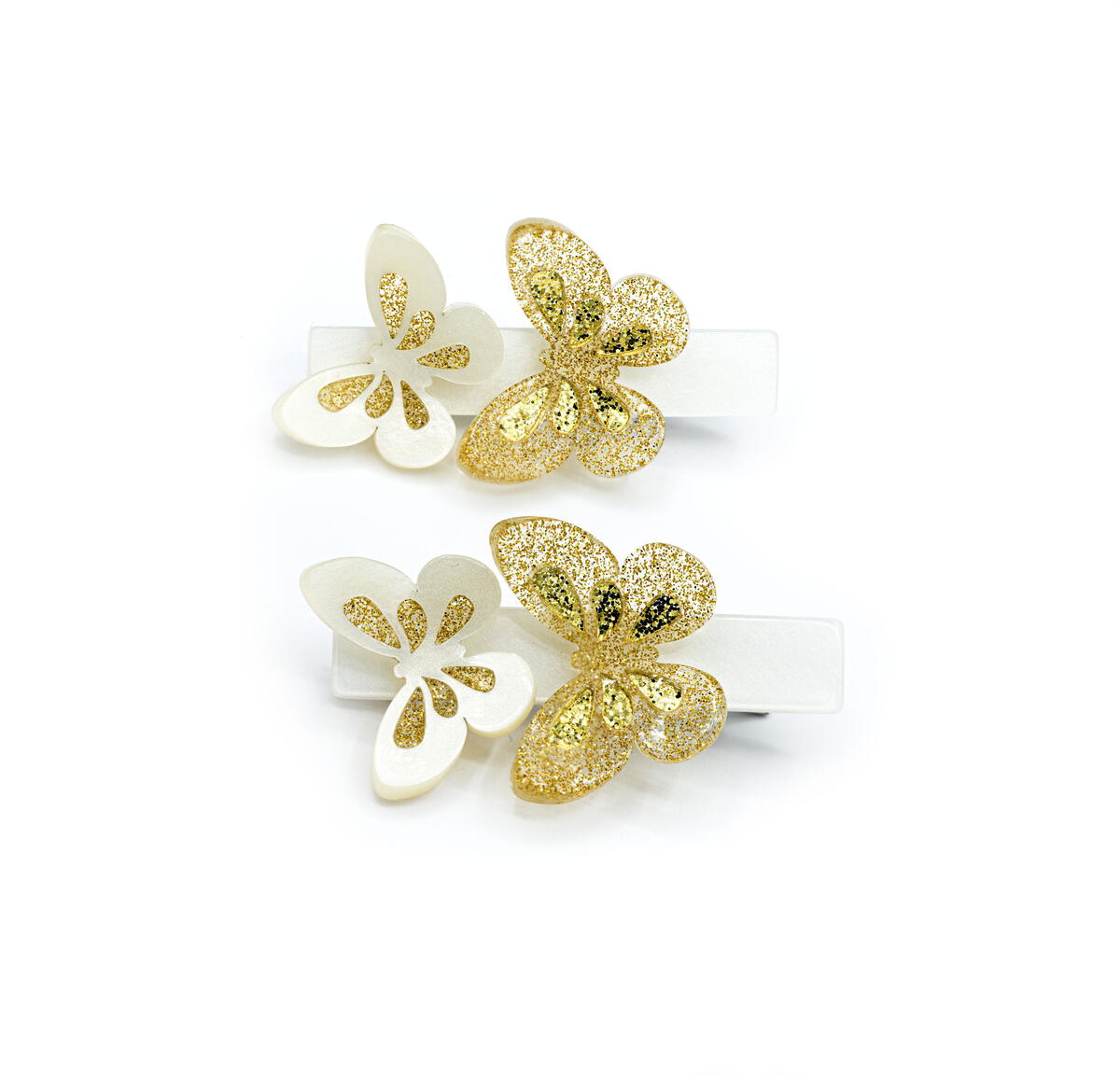 LR-Butterfly Gold Hair Clips _AC063-22