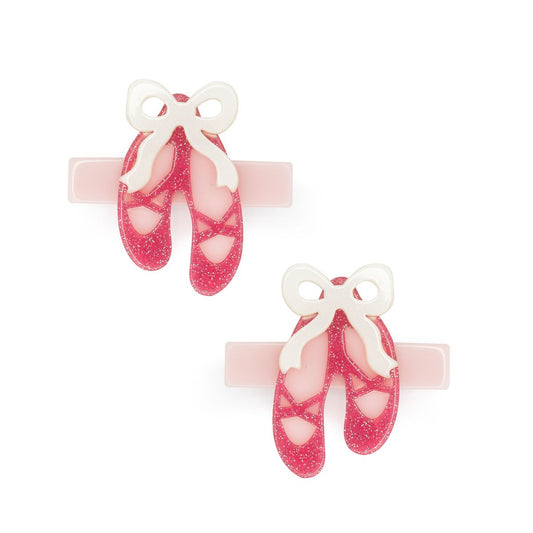 LR-Ballet Slipper Vintage Pink Hair Clips _AC103-3F