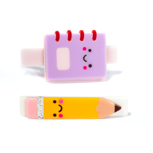 LR-Notebook Pencil Hairclips