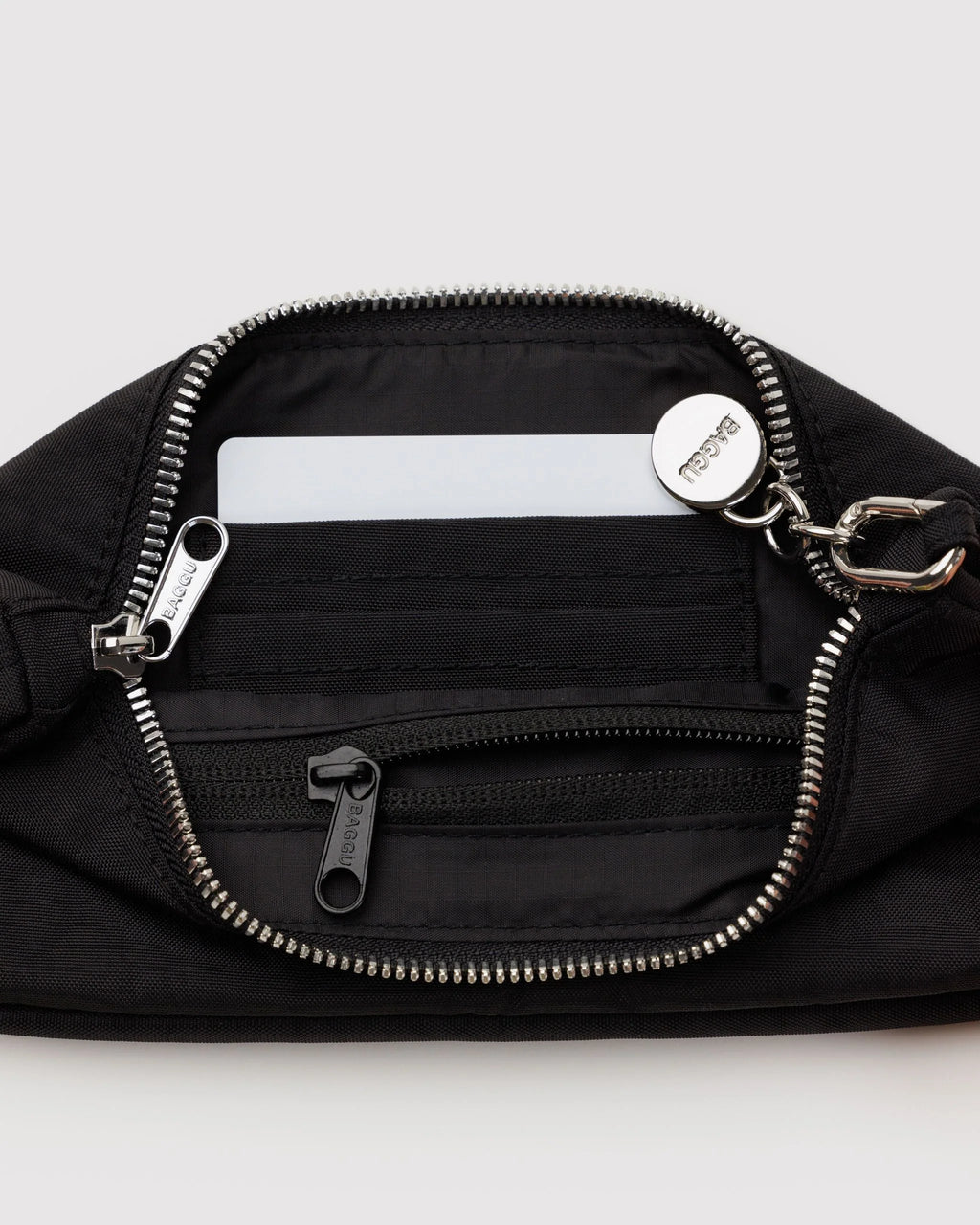 Baggu Black Nylon Pochette Bag