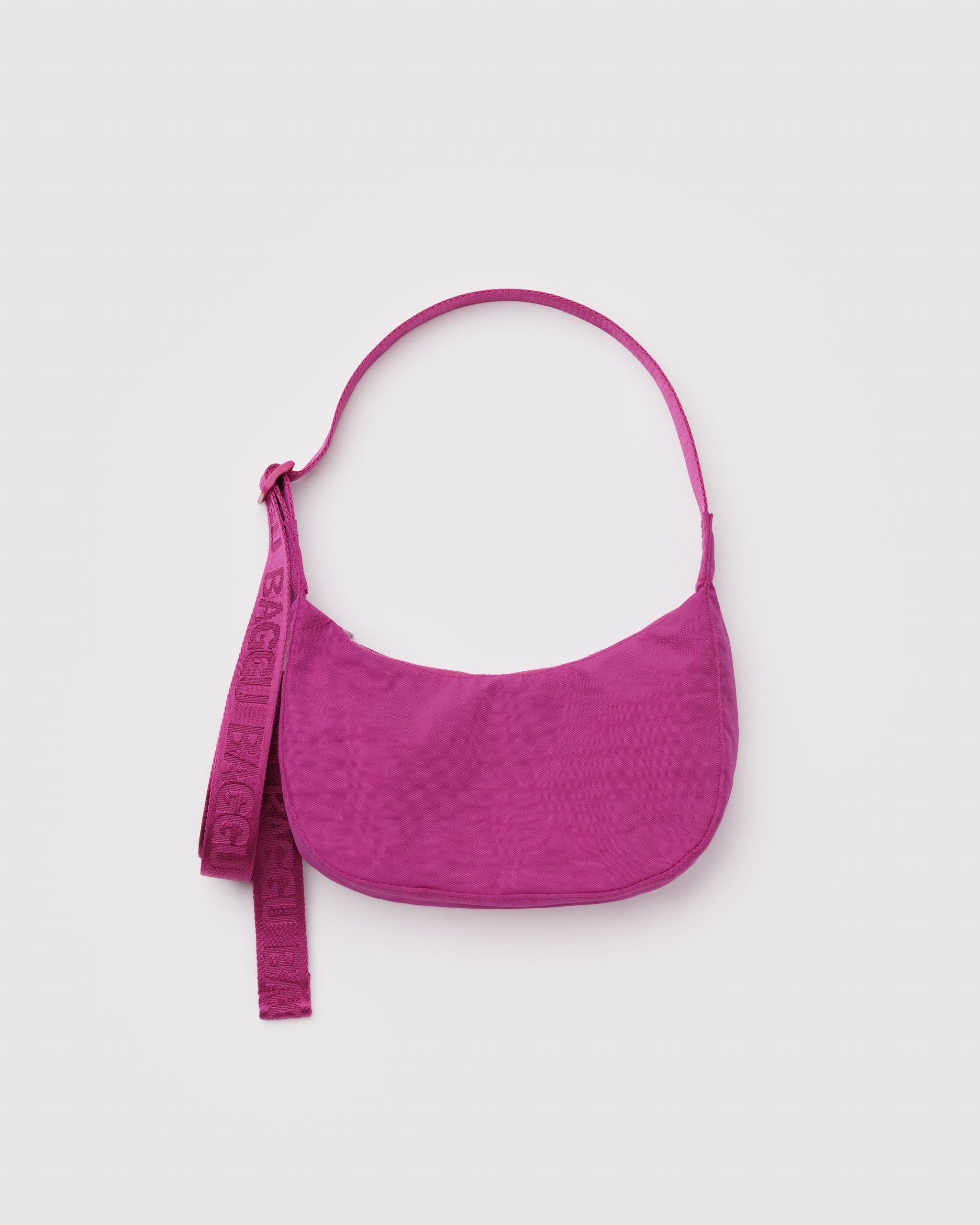 Baggu Small Nylon Fuchsia Crescent Bag