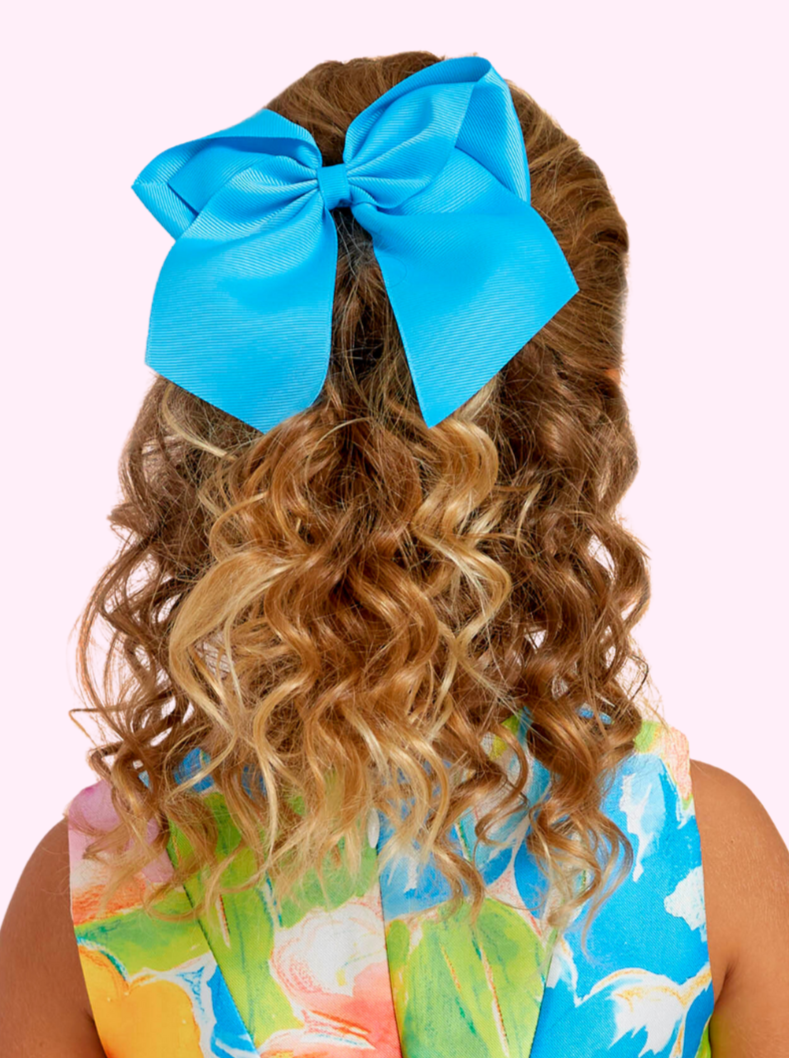 Abel & Lula Large Bow Clip _Blue 5434-075