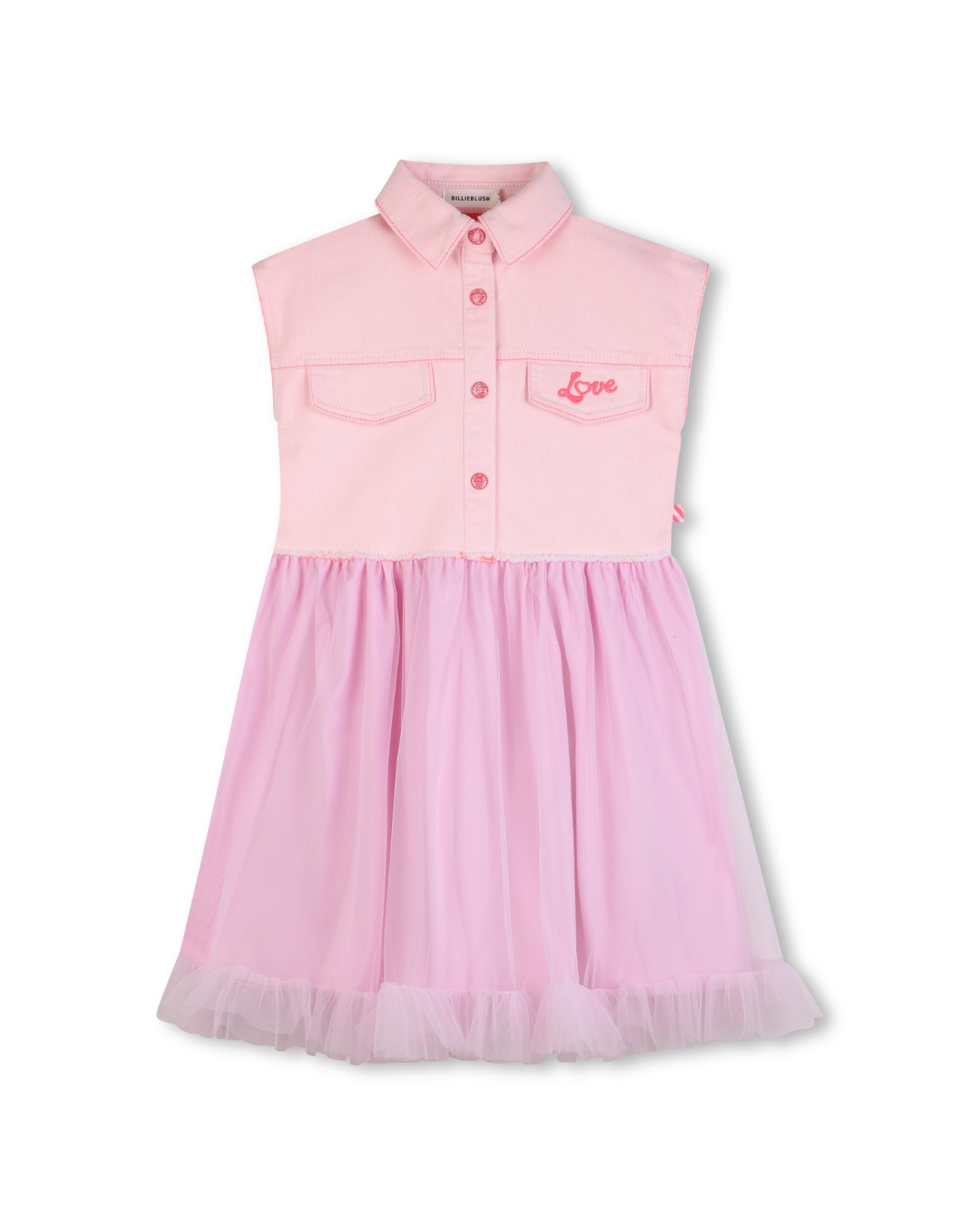 Billie Blush Girls Sleeveless Dress_ U21824