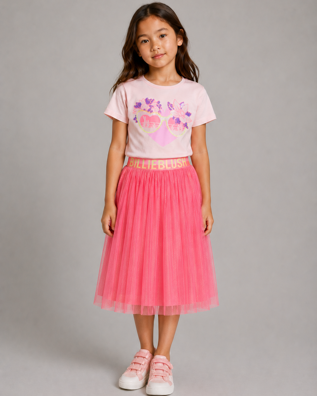 Billie Blush Girls Sunglasses Graphic T-Shirt