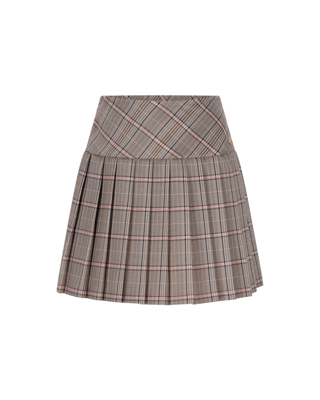 Le Chic Girls Twinny Plaid Skirt_ C508-5715