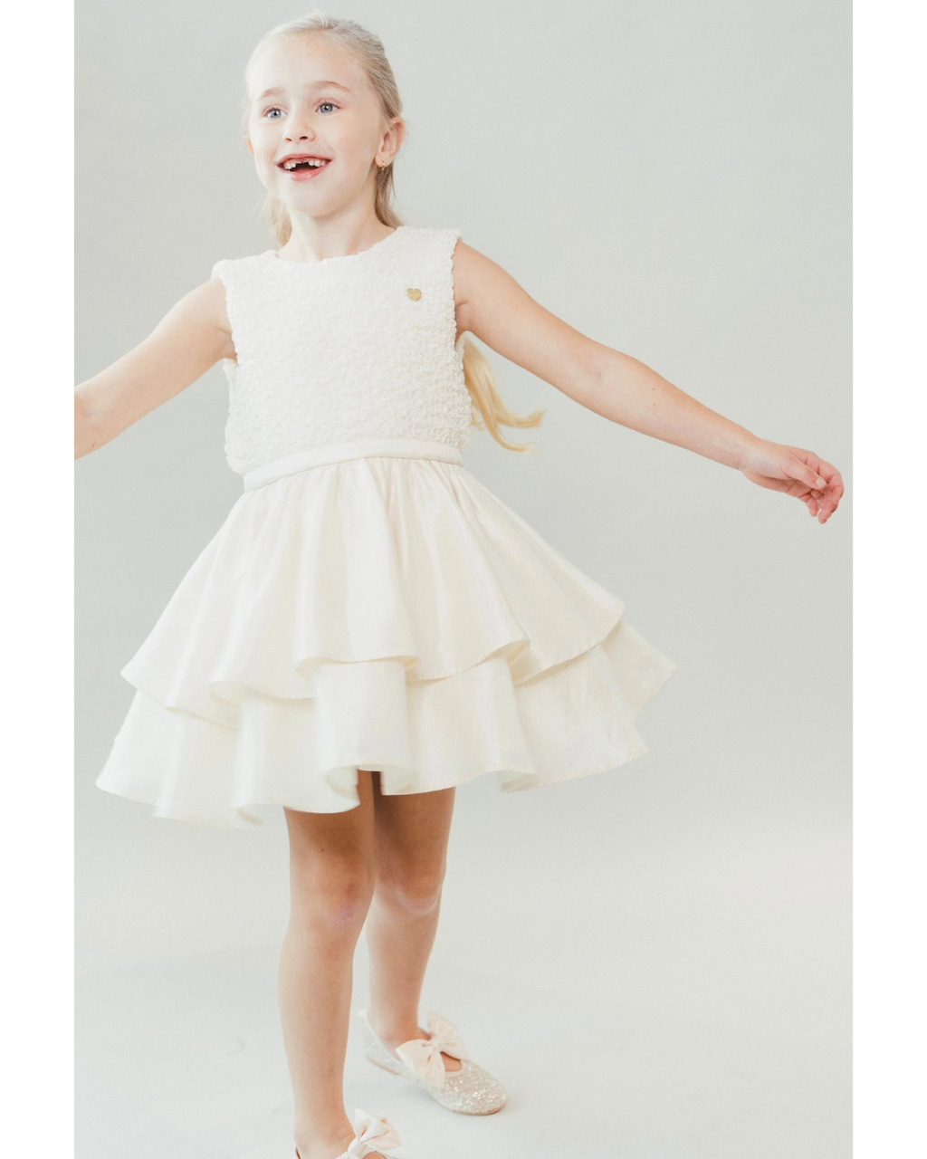 Le Chic Girls Tiered Dress_ C511-5840