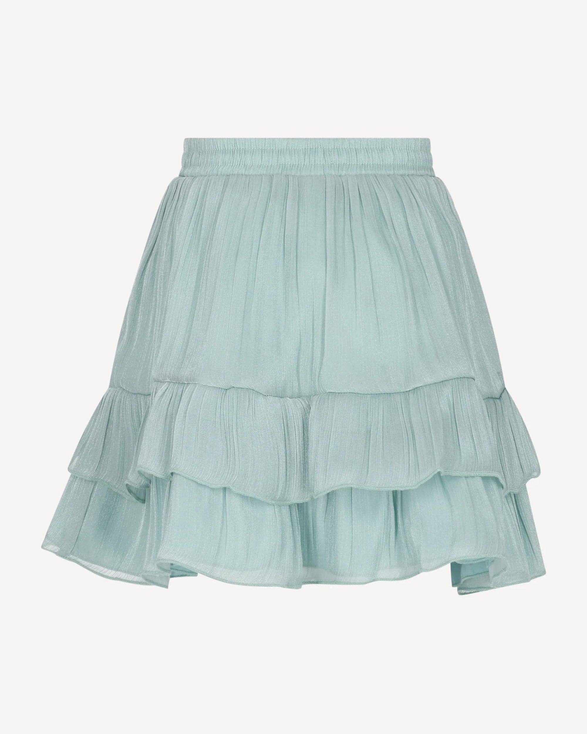 Light blue tiered skirt for girls by Le Chic