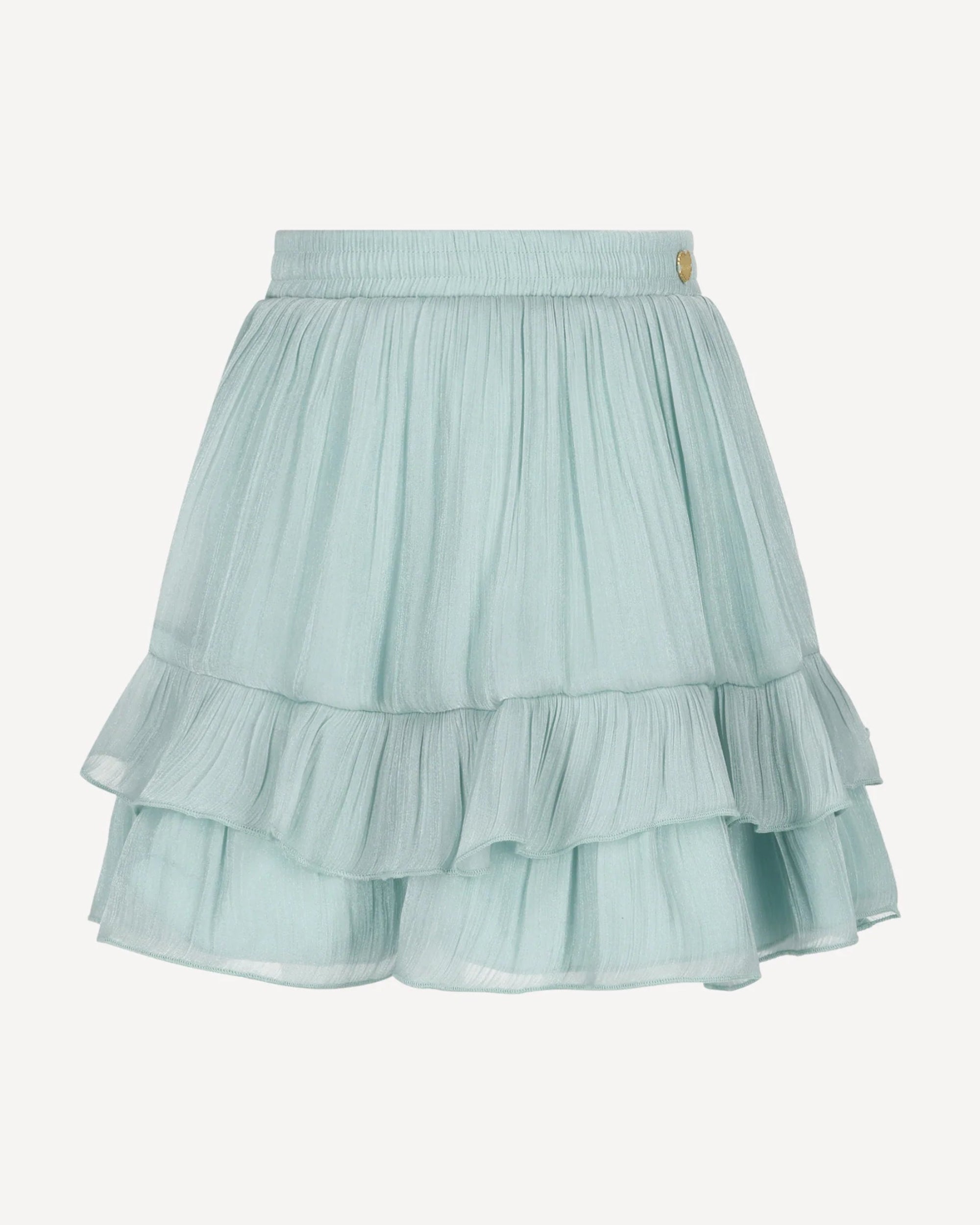 Light blue ruffled skirt for girls by Le Chic