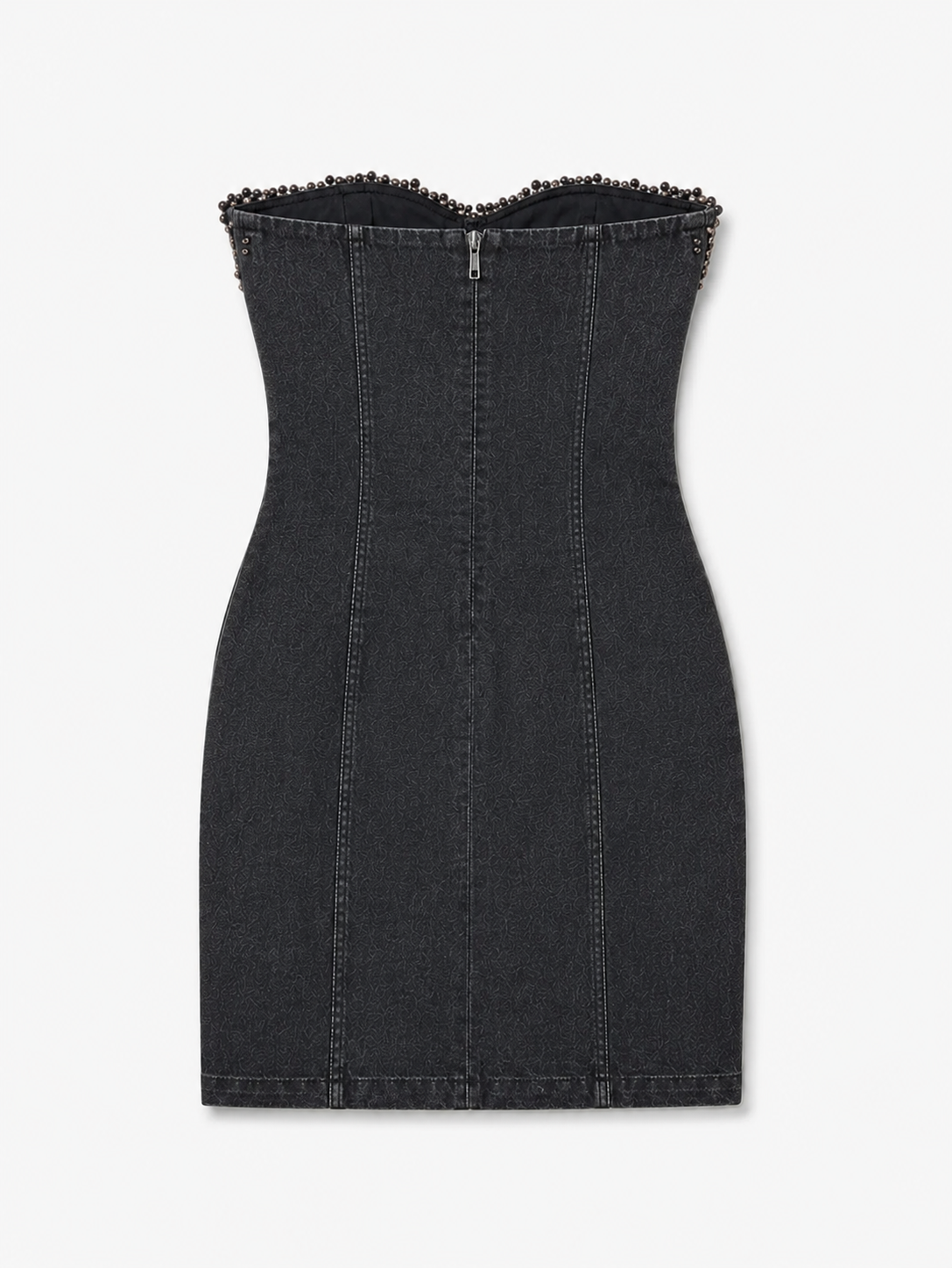 Symphony Junior Girls Pearl Beaded Top Denim Mini Dress_ SD2193HP