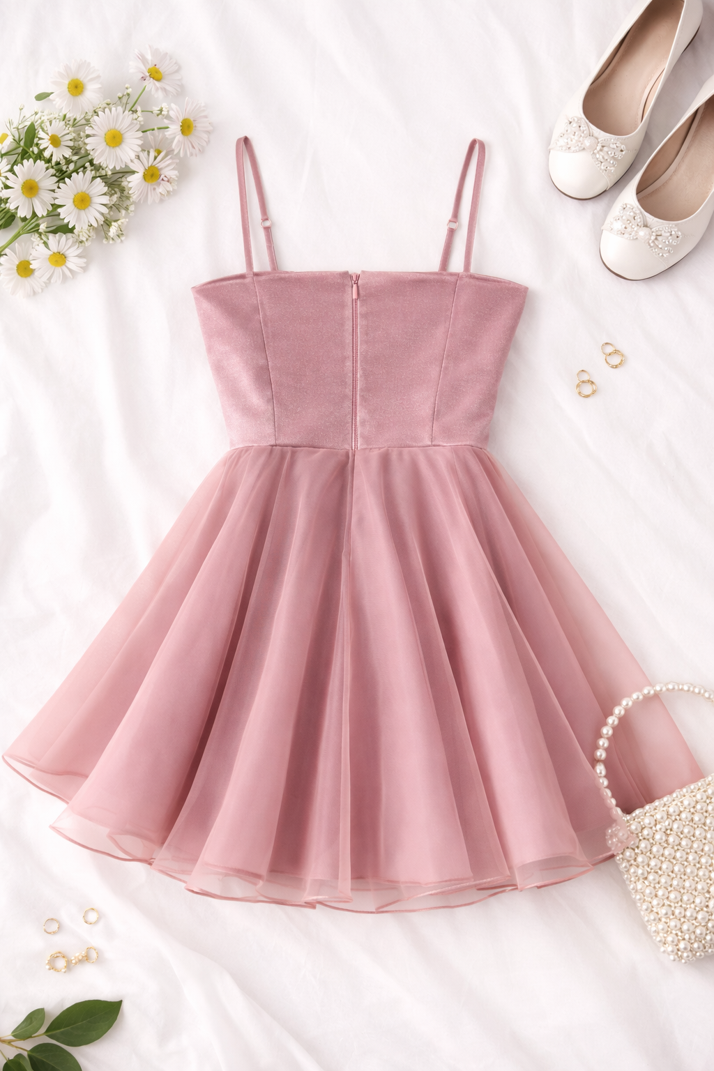 dear daisy JODI Satin & Organza Dress