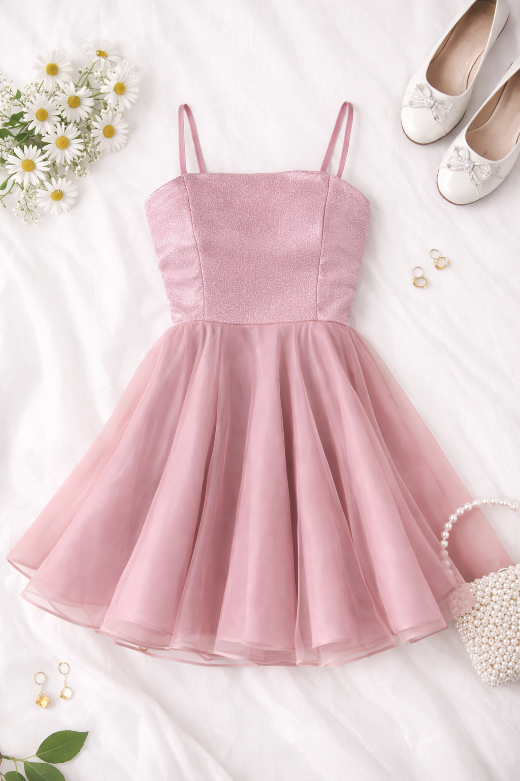 dear daisy JODI Satin & Organza Dress