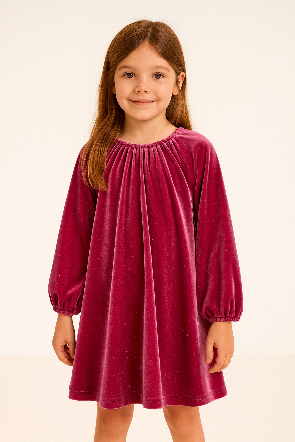 Mayoral Girls Velvet Sparkle Dress_ 4923