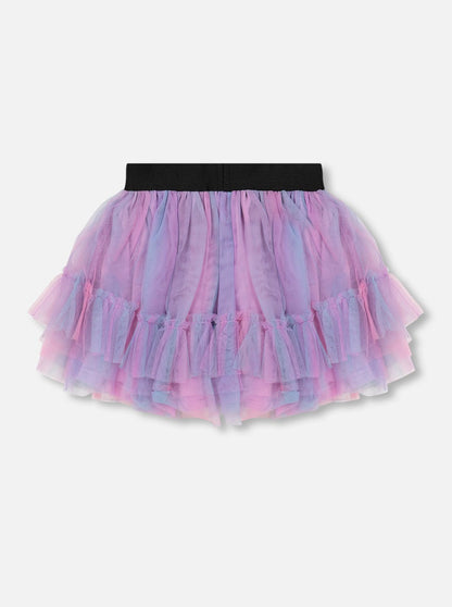 Deux Par Deux Blue & Purple Tulle Skirt _F20L81-000B