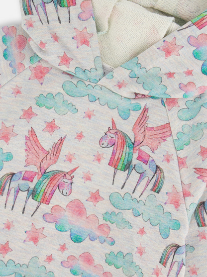 Girls Angel Unicorn Hoodie