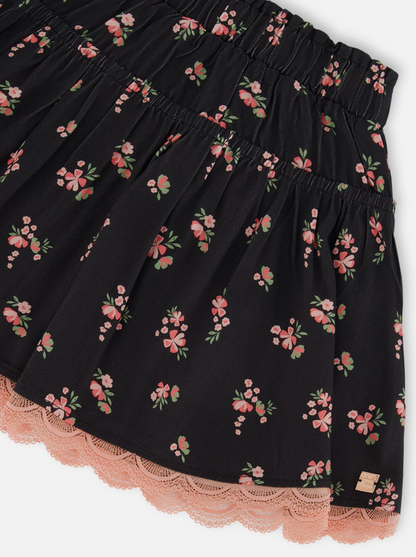 Girls Printed Flare Skirt