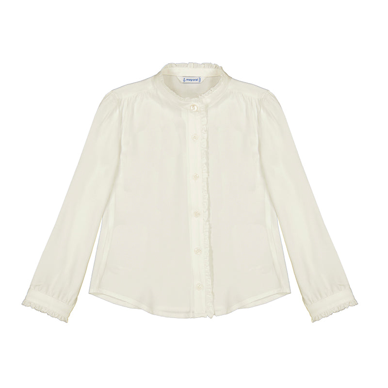 Girls Basic Button-Down Blouse