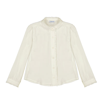 Girls Basic Button-Down Blouse