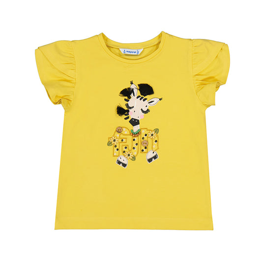 Mayoral Mini Yellow Short Sleeve T-Shirt_ 3091-60
