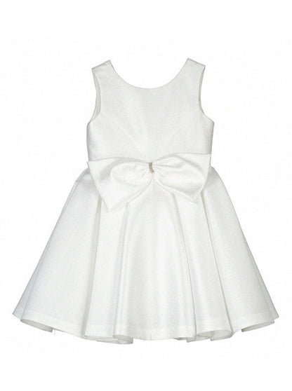 Abel & Lula White Satin Dress