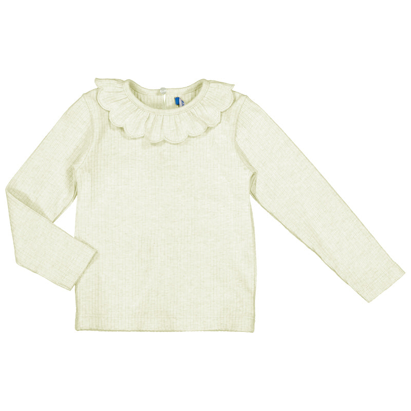 Baby Girl Long Sleeve Ribbed Shirt