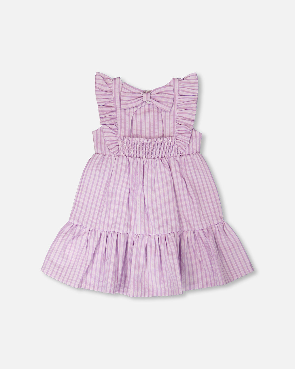 Deux Par Deux Girls Striped Dress_ H30E86