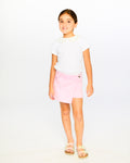 Deux Par Deux Girls T-Shirt with Crochet Collar_ H30I70