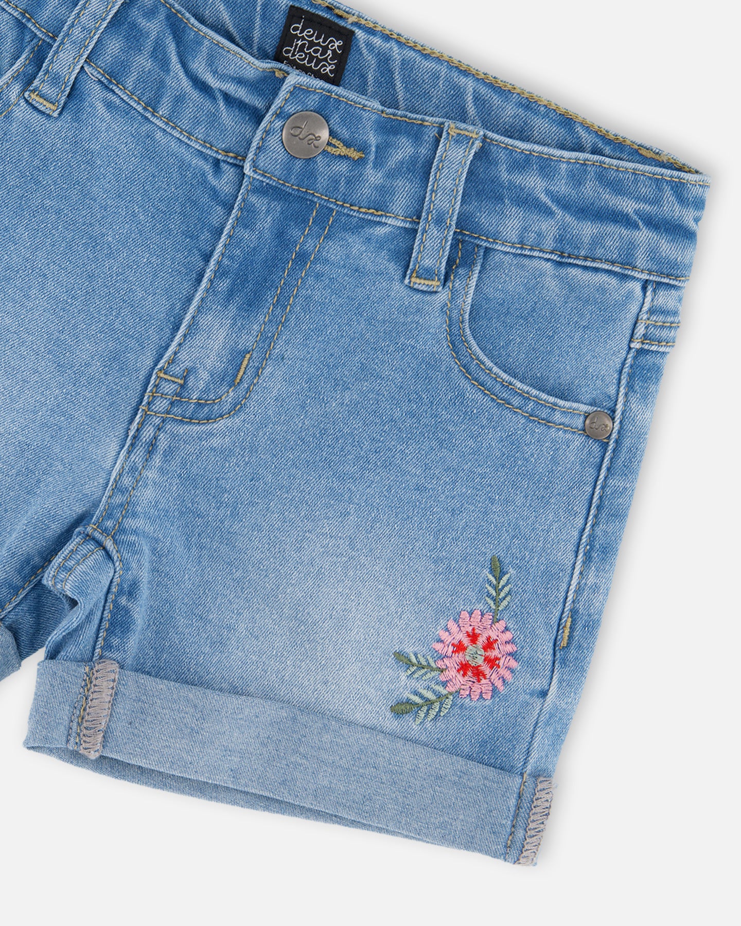 Deux Par Deux Girls Denim Shorts_ H30K28