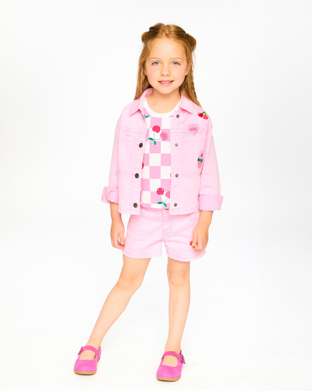 Deux Par Deux girls Jean Jacket_ H30L50