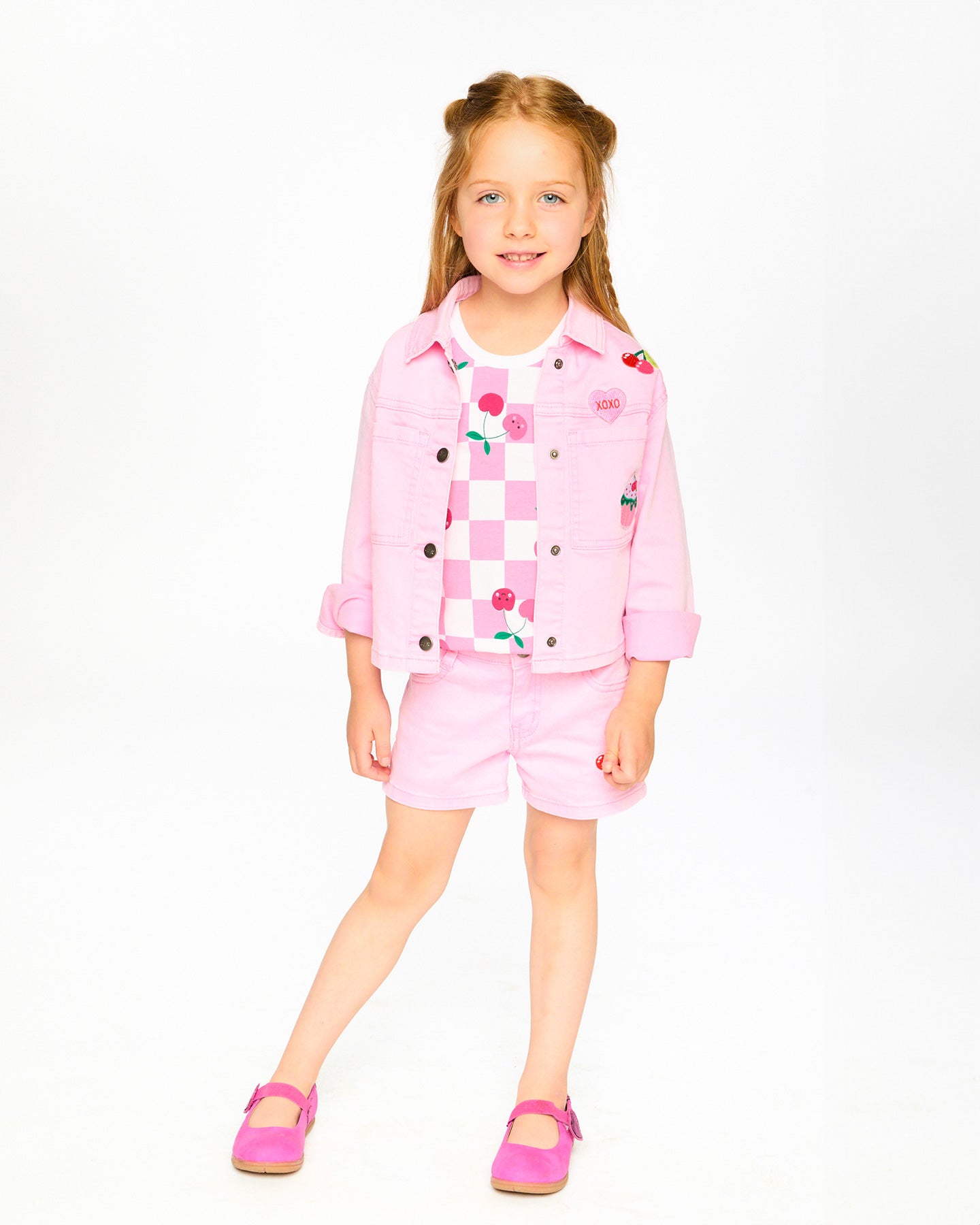 Deux Par Deux girls Jean Jacket_ H30L50