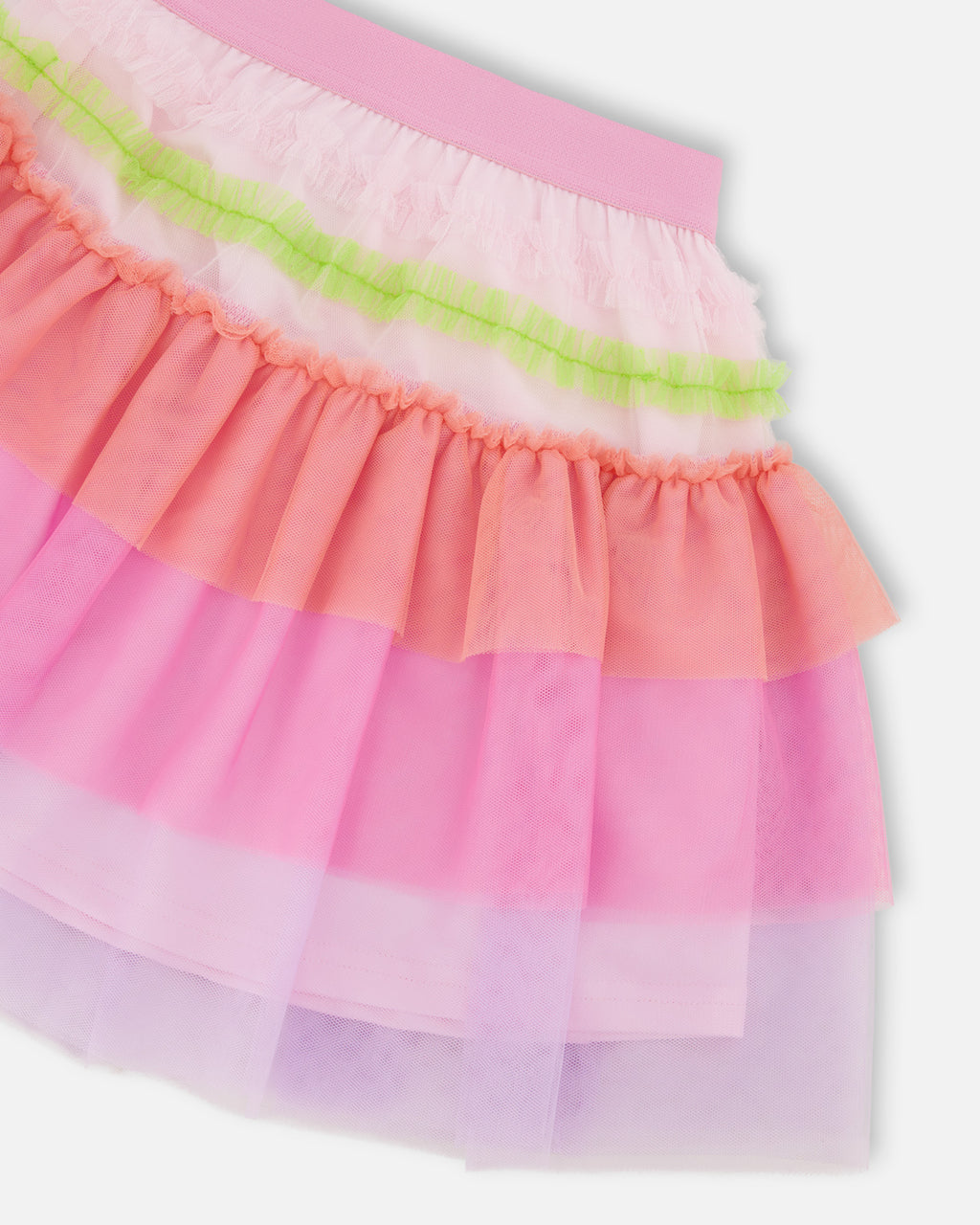 Deux Par Deux Girls Mesh Skirt_ H30M80