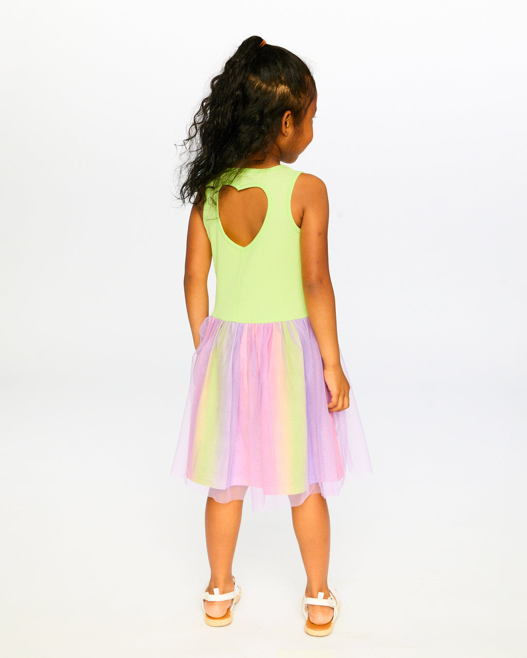 Deux Par Deux Girls Mesh Dress_ H30M86