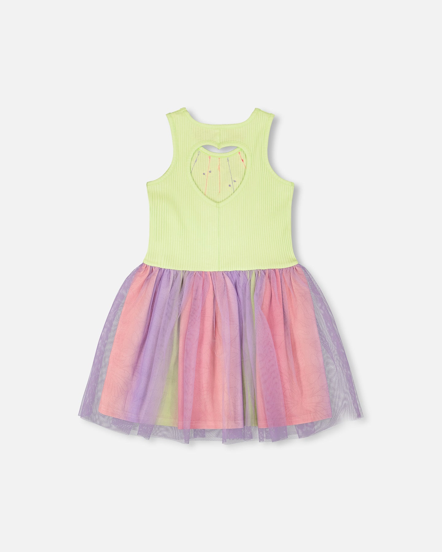 Deux Par Deux Girls Mesh Dress_ H30M86