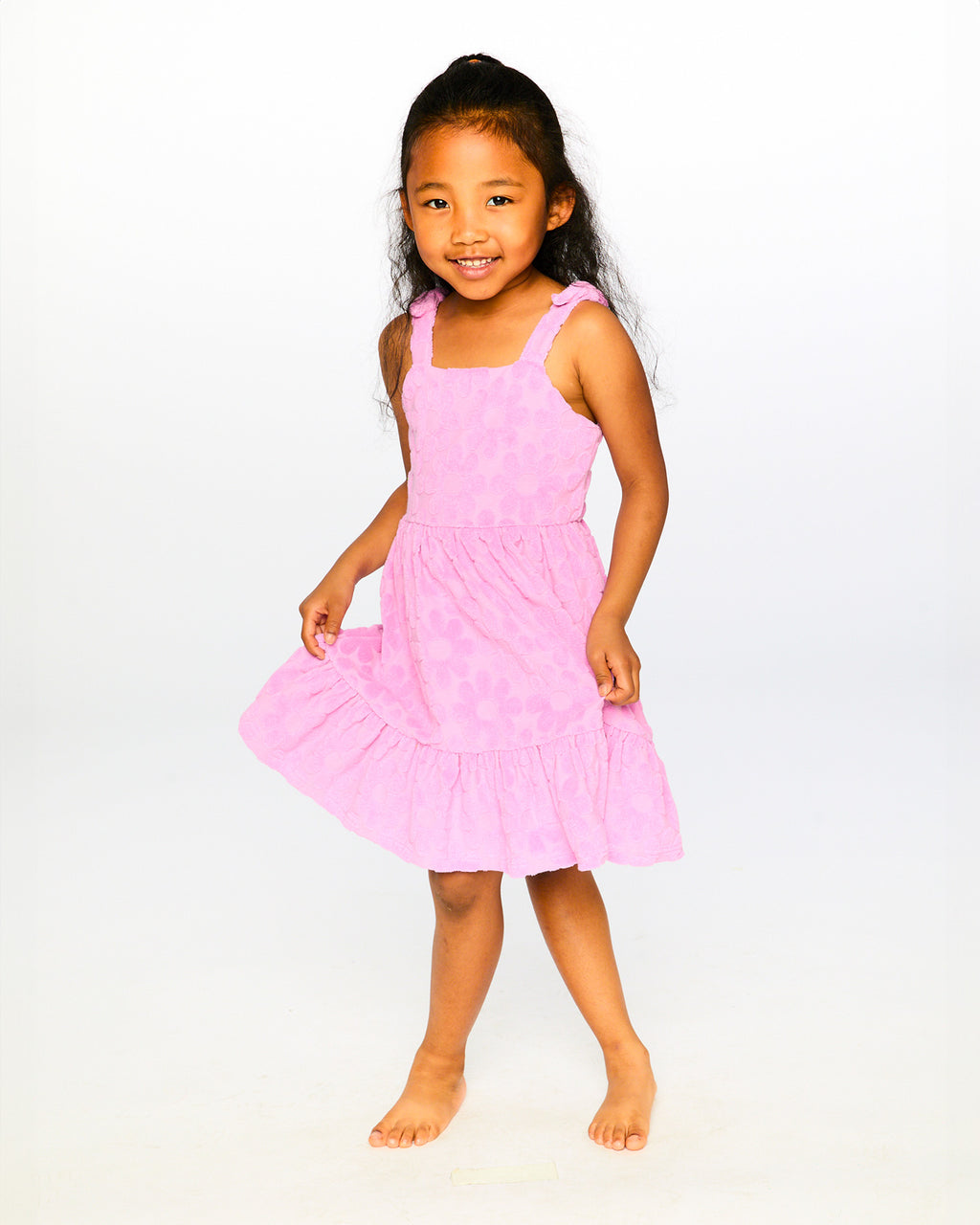 Deux Par Deux Girls Terry Beach Dress_ H30OG85