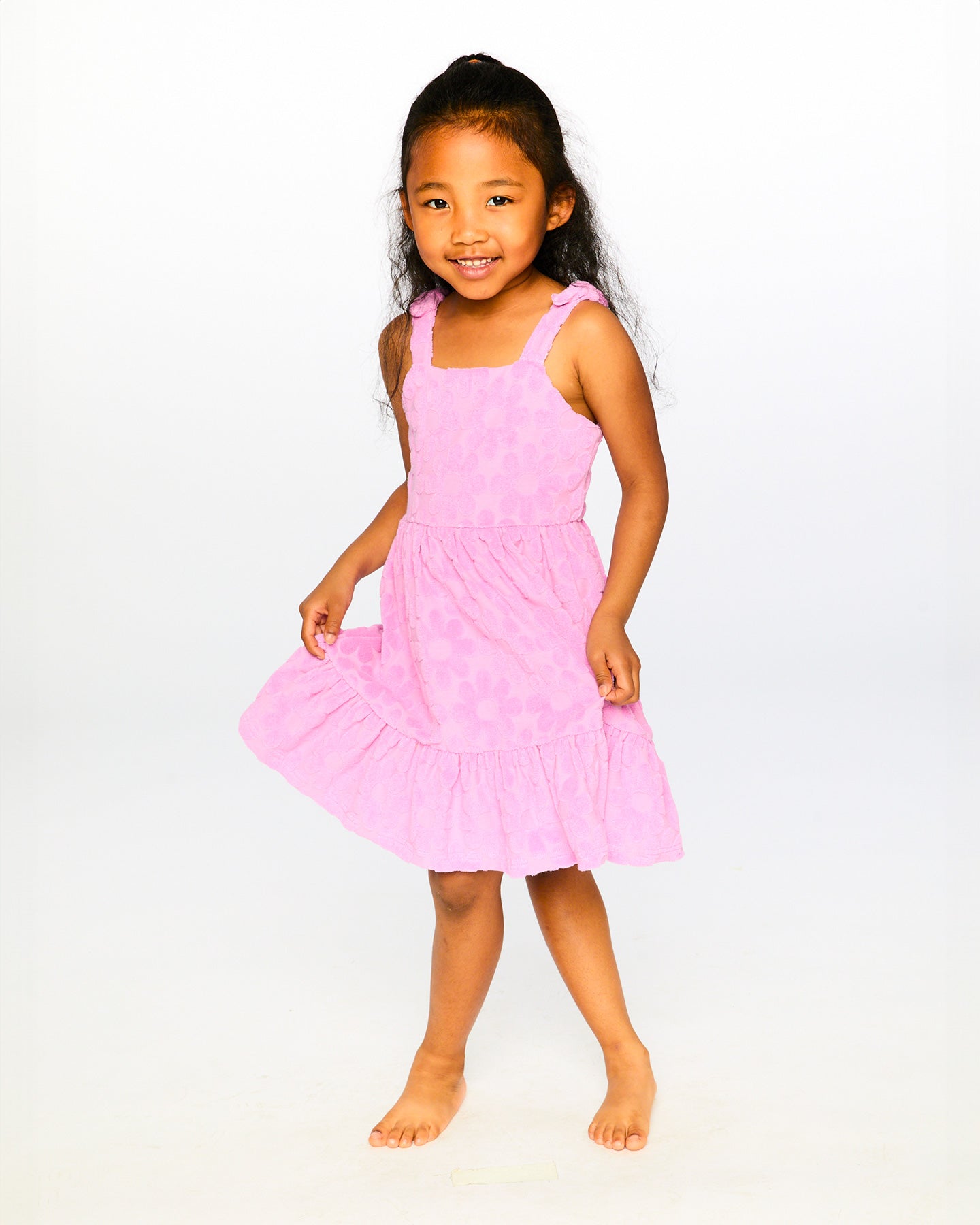 Deux Par Deux Girls Terry Beach Dress_ H30OG85