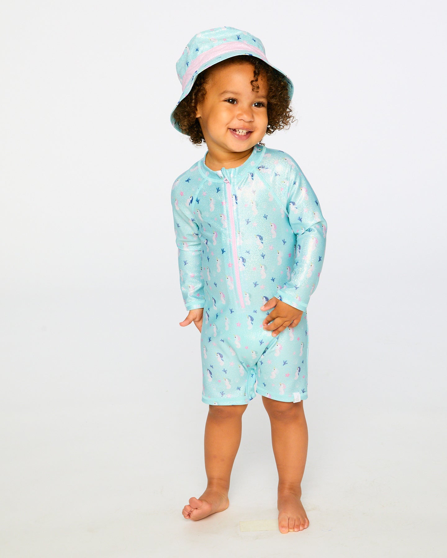 Deux Par Deux Baby Girls Beach Hat_ H30OGC