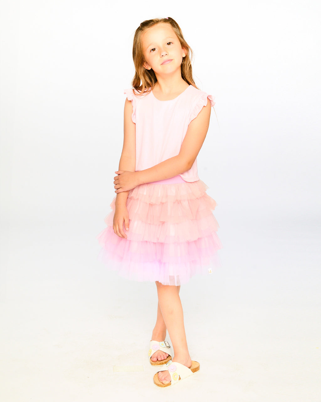 Deux Par Deux girls Mesh Dress_ H30Q90