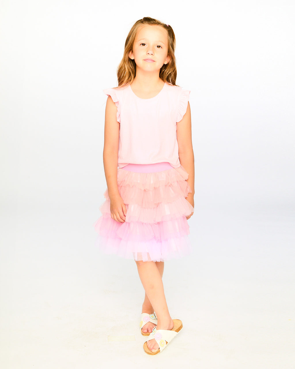 Deux Par Deux girls Mesh Dress_ H30Q90